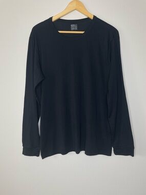 32 Degrees Men's Black Long Sleeve Weatherproof Heat Tee